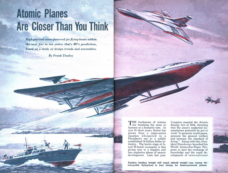Illustration for article titled Nuclear-Powered Vehicle Concepts from the Mid-20th Century